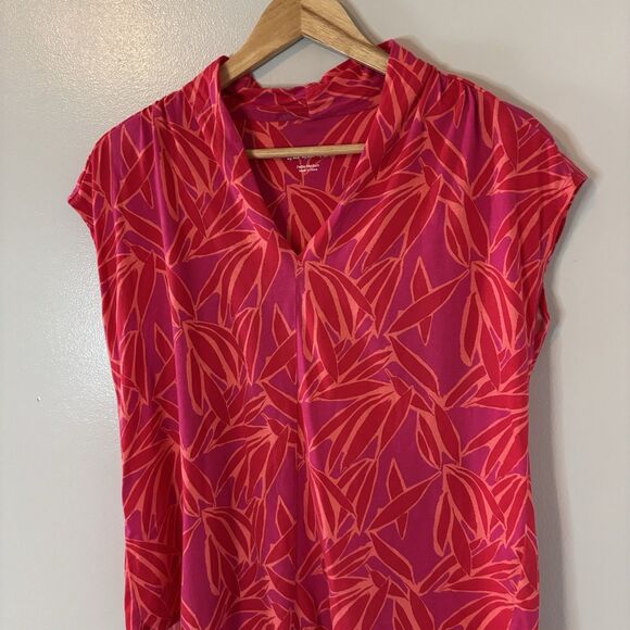 Soft Surroundings Pink Orange Sleeveless Top Colorful Tank Sz Petite Med… - Picture 2 of 7